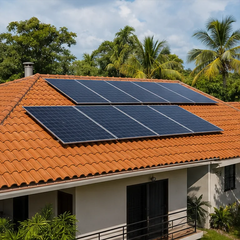 Ilustração de energia fotovoltaica